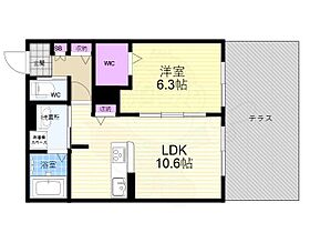 京都府京都市上京区七本松通下長者町下る三番町（賃貸アパート1LDK・1階・43.15㎡） その2