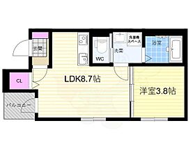 京都府京都市中京区西ノ京壺ノ内町（賃貸アパート1LDK・3階・30.04㎡） その2