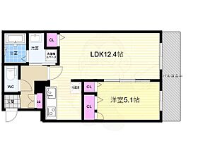 京都府京都市南区西九条横町（賃貸マンション1LDK・2階・42.95㎡） その2