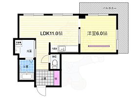 京都府京都市東山区古門前通大和大路東入３丁目古西町（賃貸マンション1LDK・6階・41.30㎡） その2