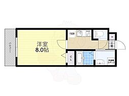 (仮称)西ノ京東月光町新築マンション 3階1Kの間取り