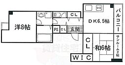 京都地下鉄東西線 二条駅 徒歩10分の賃貸マンション 5階1Kの間取り