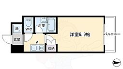 サンシティ四条西洞院 3階1Kの間取り