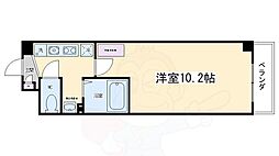 アルトシュロス四条大宮 1Kの間取図画像
