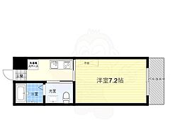 クレアラ・クーオ 1Kの間取図画像