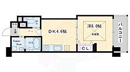 S-FORT二条城前 1DKの間取図画像
