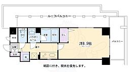 アスヴェル京都二条駅前2 1Kの間取図画像