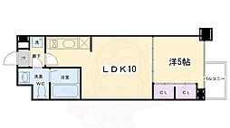 プラネシア烏丸御池 1LDKの間取図画像