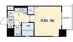 ベラジオ二条城前 1Kの間取図画像