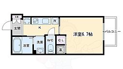 CMM京都駅前 1Kの間取図画像