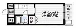 メゾンLee 1Kの間取図画像