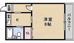 アウルマンション 1Kの間取図画像
