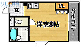 大阪府大阪市東淀川区小松2丁目（賃貸マンション1R・4階・19.00㎡） その2