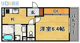 大阪府大阪市東淀川区菅原5丁目（賃貸アパート1K・3階・26.96㎡） その2