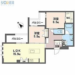 間取図画像 2LDK