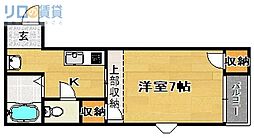 スタンドアップ柴島 1Kの間取図画像