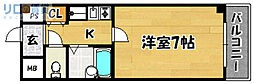シティーアーク東淀川 1Kの間取図画像