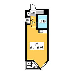 カーサアイ ワンルームの間取図画像