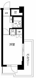 ヴェラハイツ鶴見 ワンルームの間取図画像
