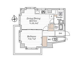 間取図画像 1LDK