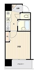 グランピアマンション長崎 1Kの間取り