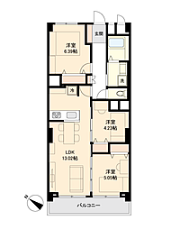 間取図画像 3SLDK