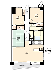 プロスペール安倍館 3LDKの間取図画像
