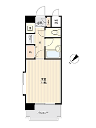 ネオハイツ佐世保 1Kの間取り