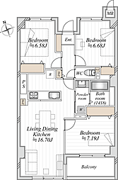 間取図画像 3LDK