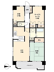 間取図画像 2SLDK