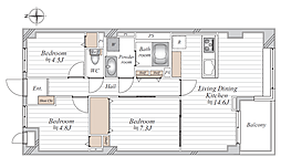 間取図画像 3LDK