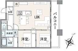 間取図画像 2LDK