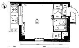 日興パレス中村橋 ワンルームの間取り