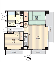 間取図画像 2LDK