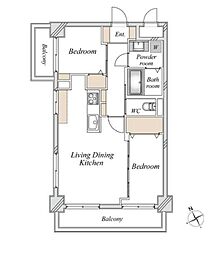 間取図画像 2LDK