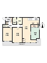 間取図画像 3LDK