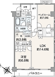 間取図画像 2LDK
