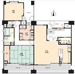 間取図画像 2SLDK
