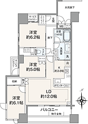 間取図画像 3LDK