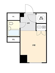 シャトレーイン横浜 ワンルームの間取図画像