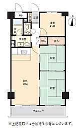 グランドメゾン大手町 3LDKの間取図画像