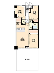 バームハイツ西船橋 3LDKの間取図画像