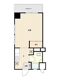 ハイネス立川 1Kの間取図画像