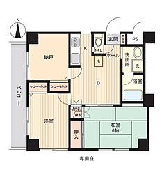 リバティーヒルズ橋本南 2SDKの間取図画像