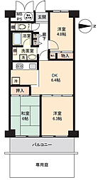 マンハイム大宮 3DKの間取図画像