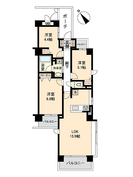 間取りを拡大表示