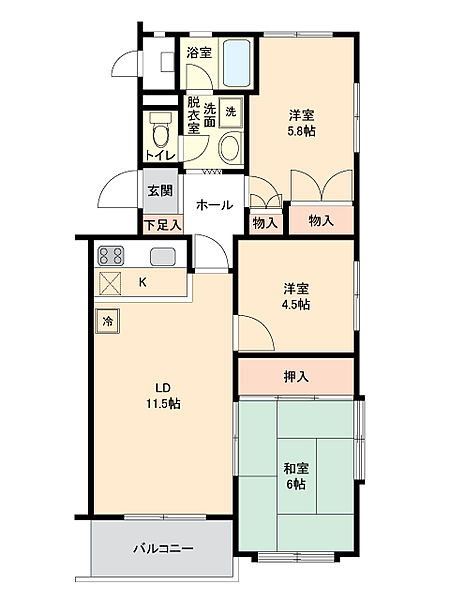 間取りを拡大表示