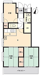 寿ゞやマンション志段味 3DKの間取図画像