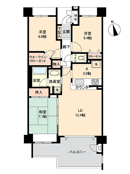 間取りを拡大表示