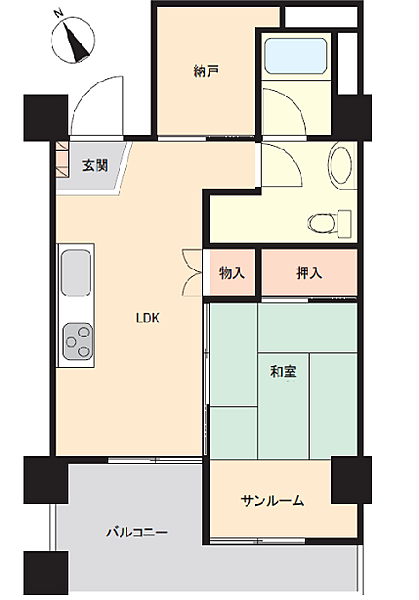 間取りを拡大表示